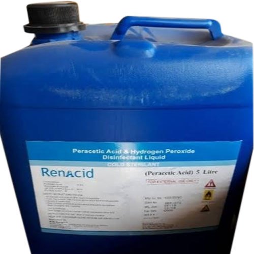 Renacid Peracetic Acid Hydrogen Peroxide Disinfectant Liquid, Packaging Size: 5 L, Packaging Type: Can