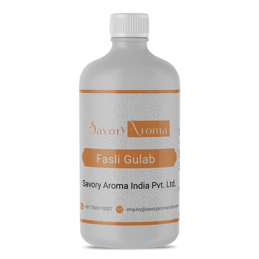 Pink Savory Aroma Fasli Gulab Flavour, Packaging Size: 1 L, Liquid