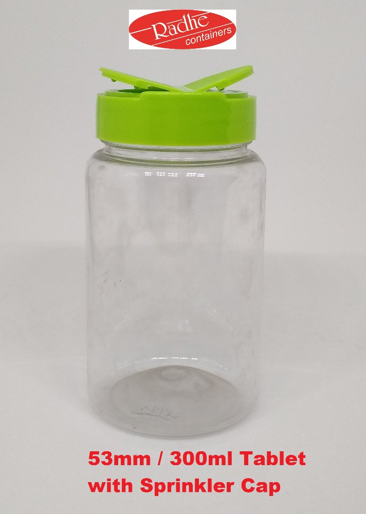 Radhe Containers Transparent Spice PET Jar, Size: 200ml Onwards, Capacity: 200ml Onwards