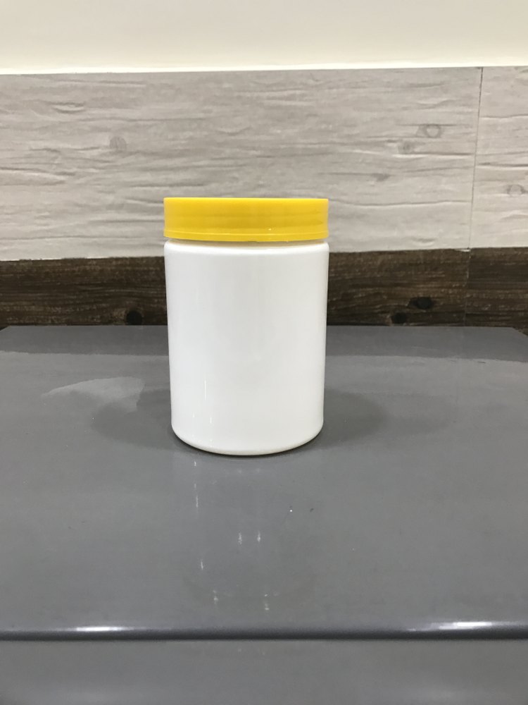 White and Yellow Food Supplement Jar, For Packaging