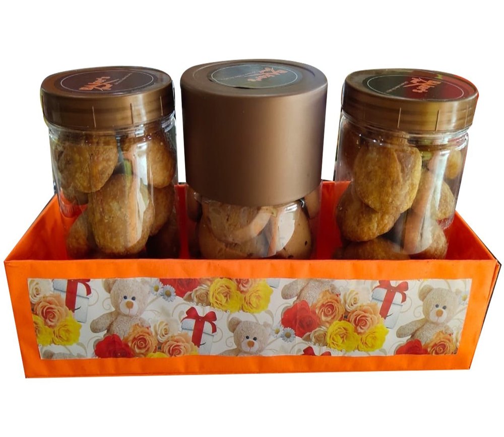 Brown Plastic Food Storage Jar Set, Weight: 200 Gm, Capacity: 500ml