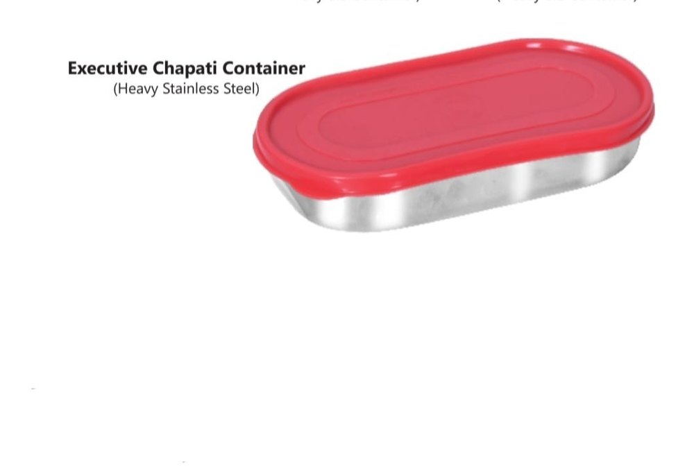 Stainless Steel Executive Chapati Container, For Home, 350 Ml img