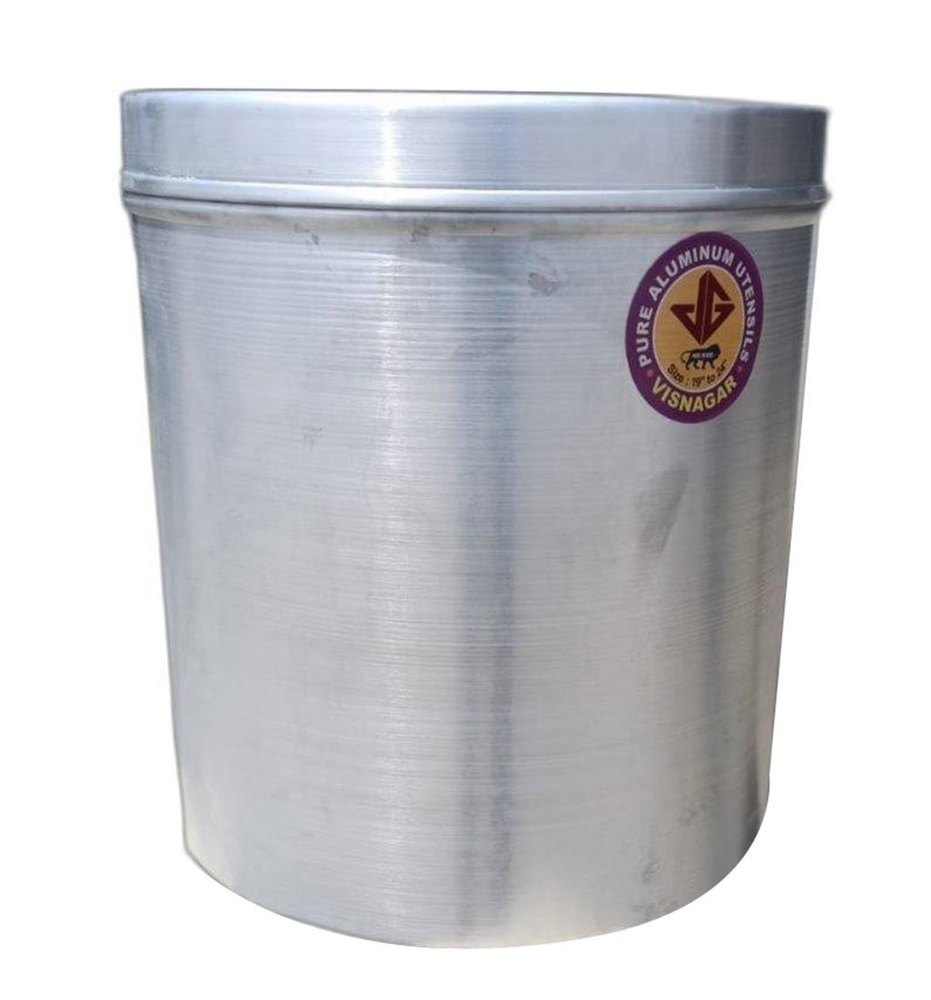 Aluminium Aluminum Grain Storage Container, For Home, Cylindrical