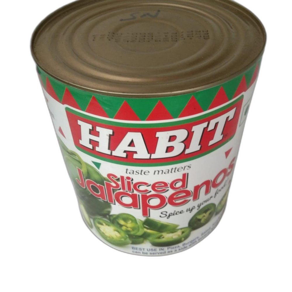 A Grade Green Habit Sliced Jalapeno, Packaging Type: Tin, Packaging Size: 2.9 kg