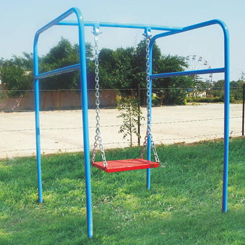 Outdoor Mild Steel Children Single Swing, Seating Capacity: 1