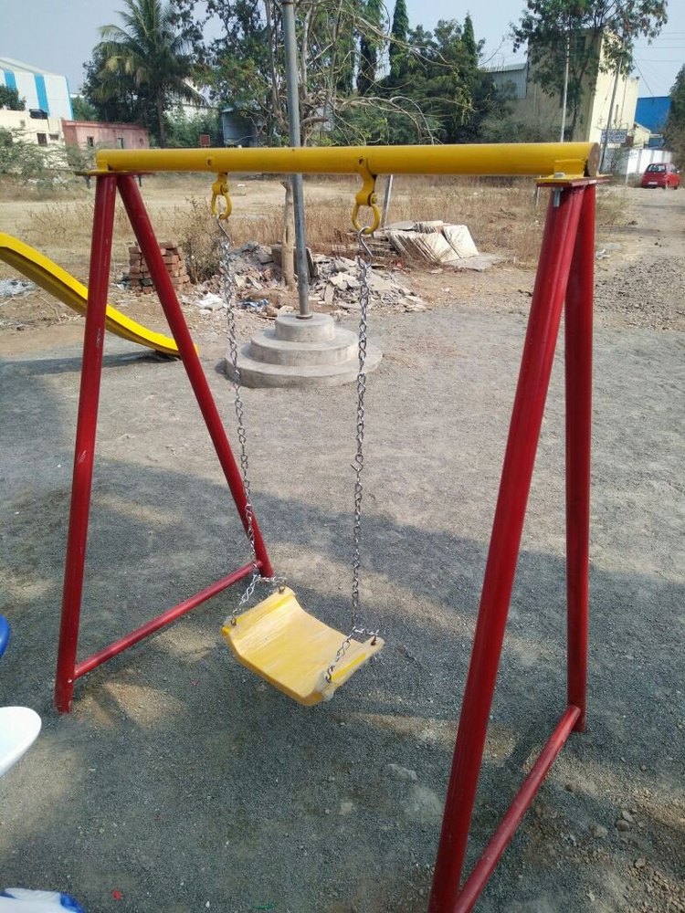 Mild Steel Single Seater Playground Swings