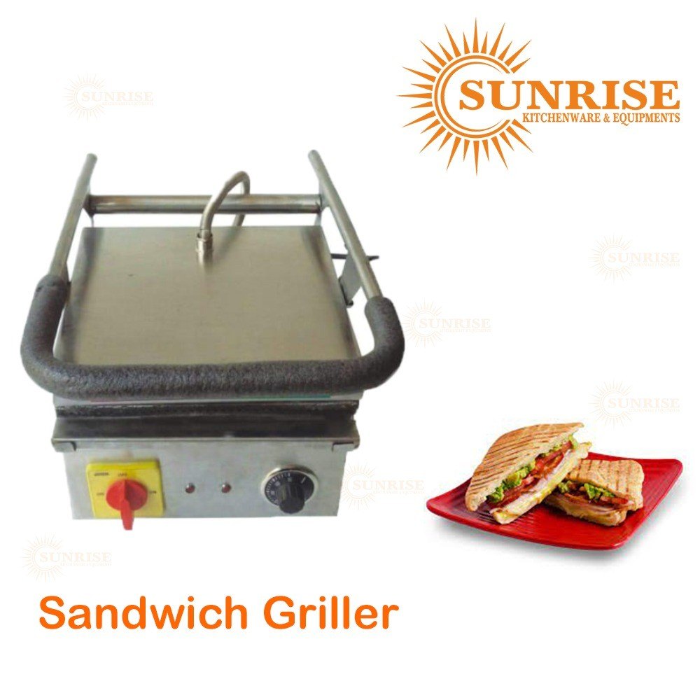 Stainless Steel Sandwich Griller, For Commercial