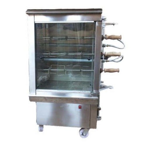 Maragatham Silver SS Chicken Grill Machine, For Restaurant