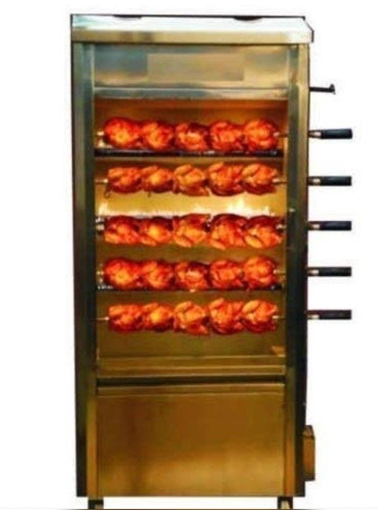 Silver Stainless Steel Chicken Rotisserie, For Restaurant