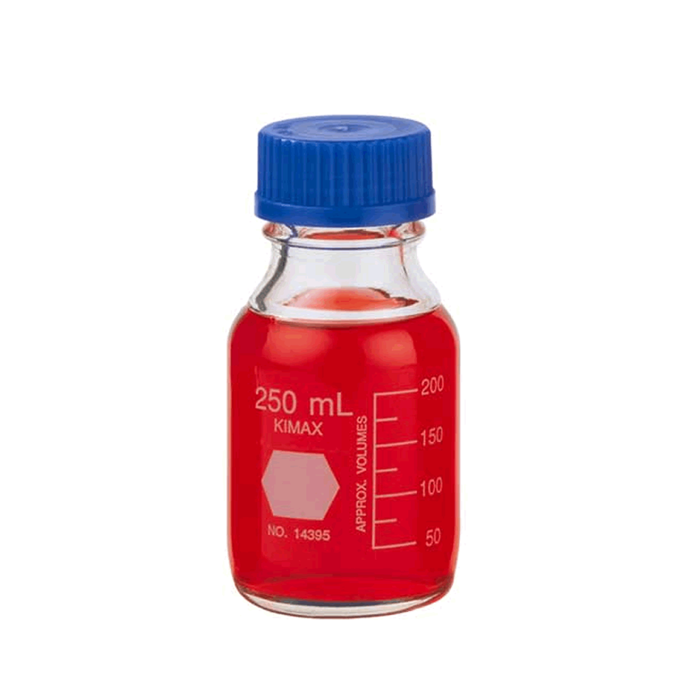 250ml Borosilicate Screw Cap hplc Glass Bottle