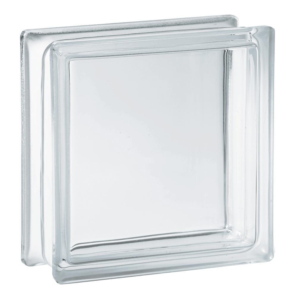 Transparent Polished Square Plain Glass Block, For Home, Size: 7x7x1.5 inch