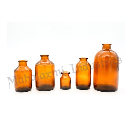 Amber Molded Glass Vial, For To Keep Chemicals, Packaging Type: Box