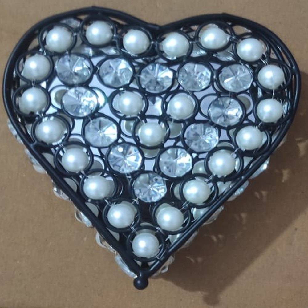 Handcrafted Metal Heart Shaped Gift Box