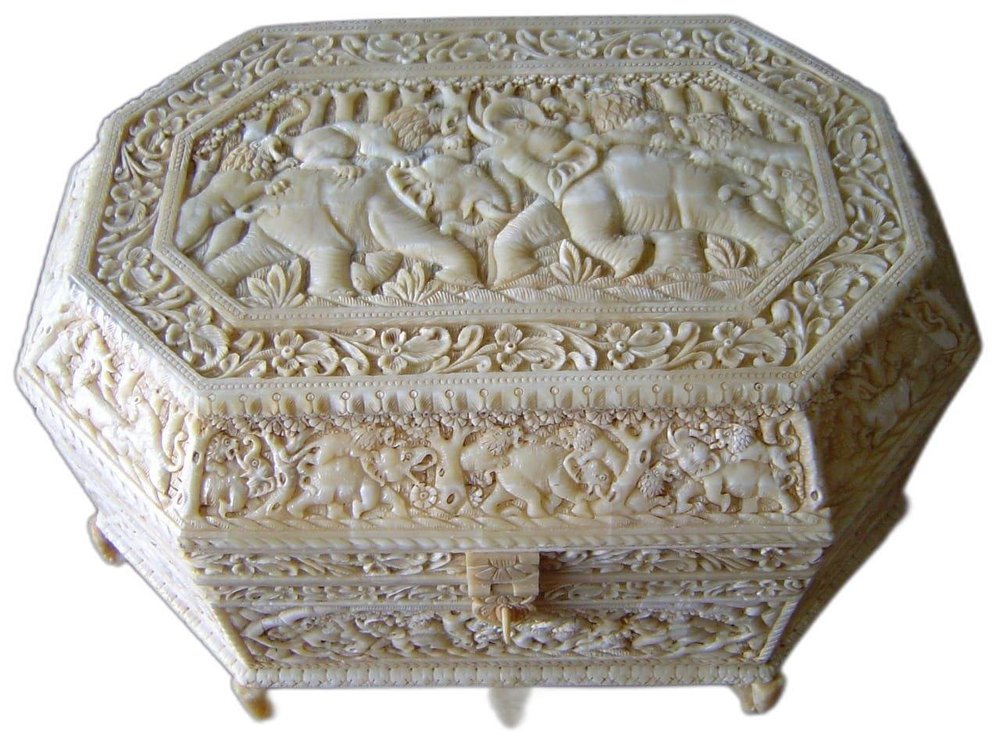 Bone Carved Box