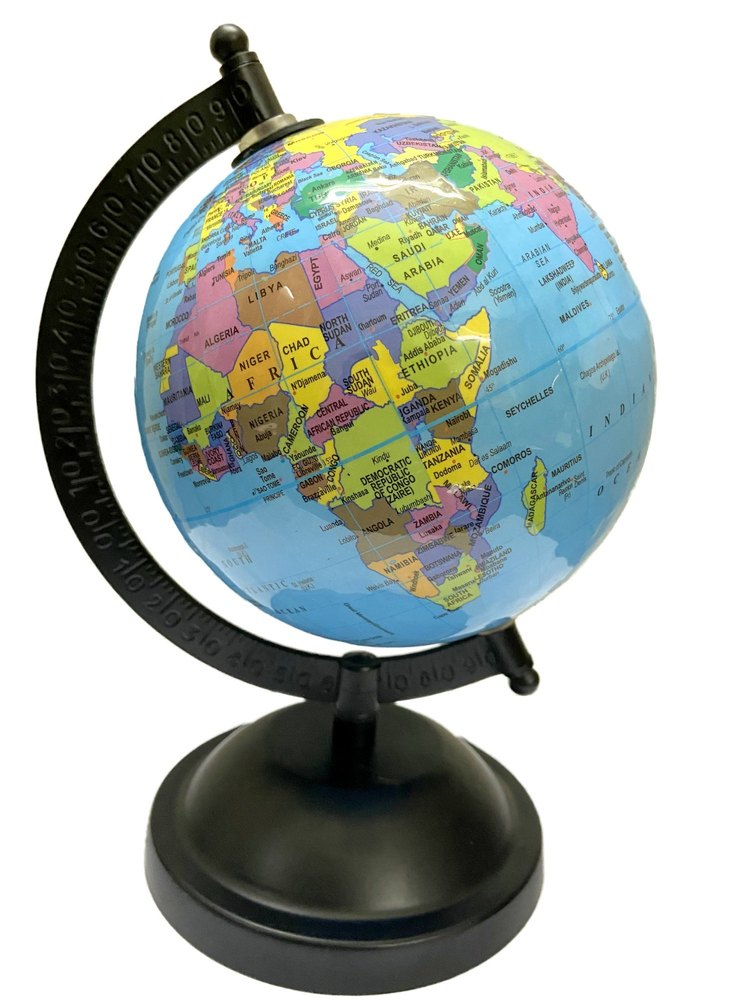 Multicolor Plastic GeoKraft 5 Inch Educational Political World Globe