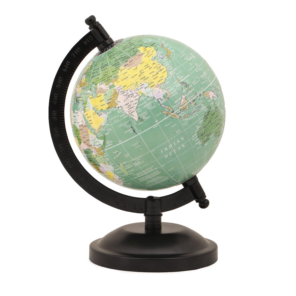 Teal Educational/ Decorative Geography Rotating Earth Globe