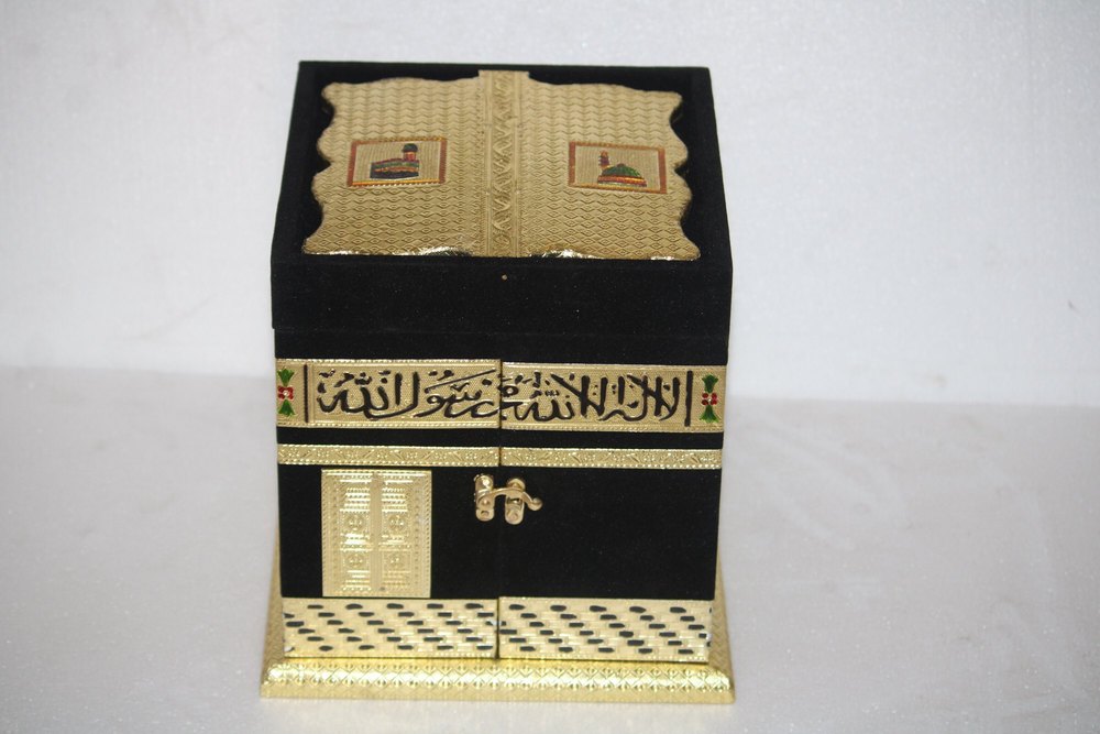 Wooden Black Kaba Box/Quran Sarif, For Return Gift, Size/Dimension: 10inchx10inchx10inch