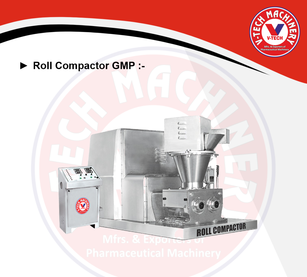 Roll Compactor GMP Model, Capacity: 20kg To 350kg