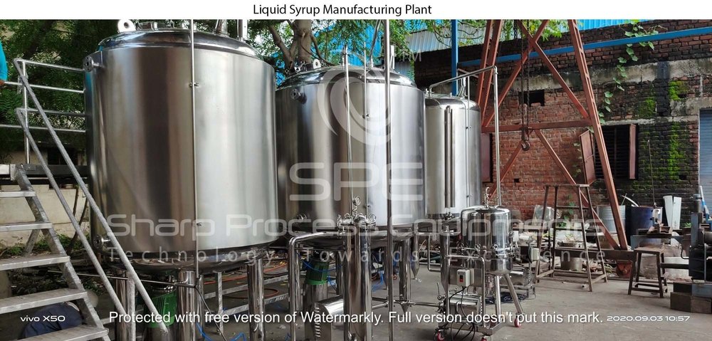 Liquid Syrup Manufacturing Plant, Capacity: 10, 000 Ltrs, Model Name/Number: SLMP-2500