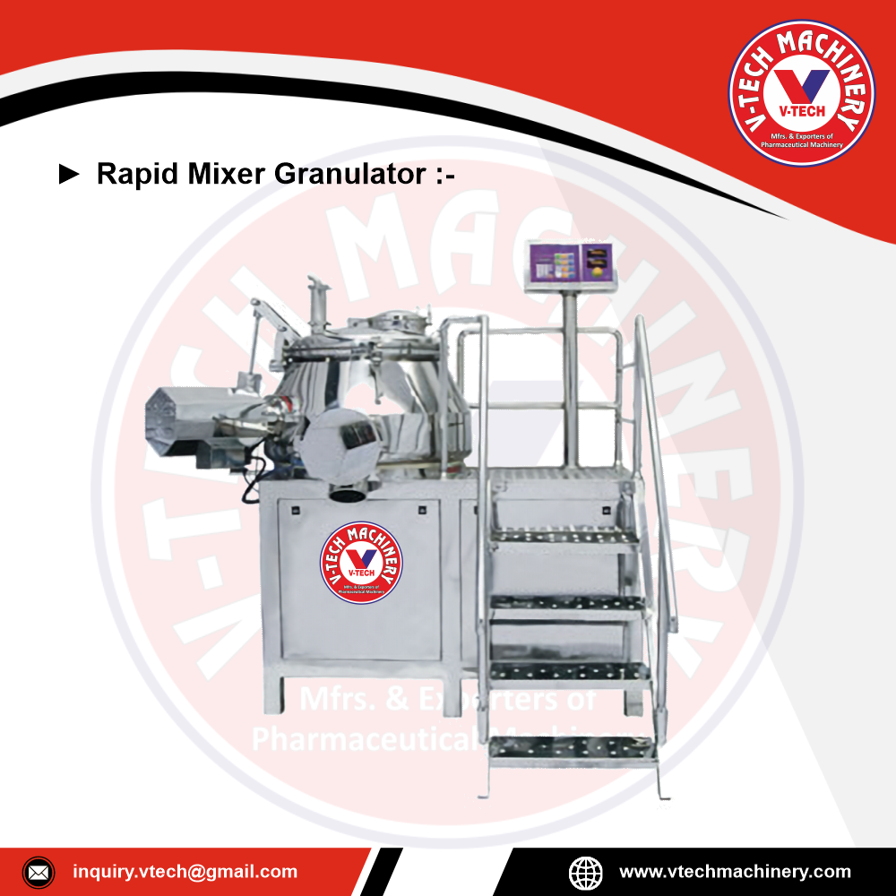 Rapid Mixer Granulator, Model Name/Number: Vmrmg