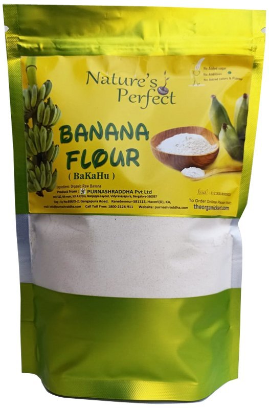 Natures Perfect Indian Banana Flour - BaKaHu, 400g, Packaging Type: Pouch