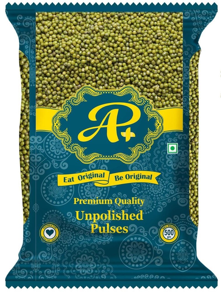 Unpolished Sabut Green Moong Dal, Packaging Size: 500 gm