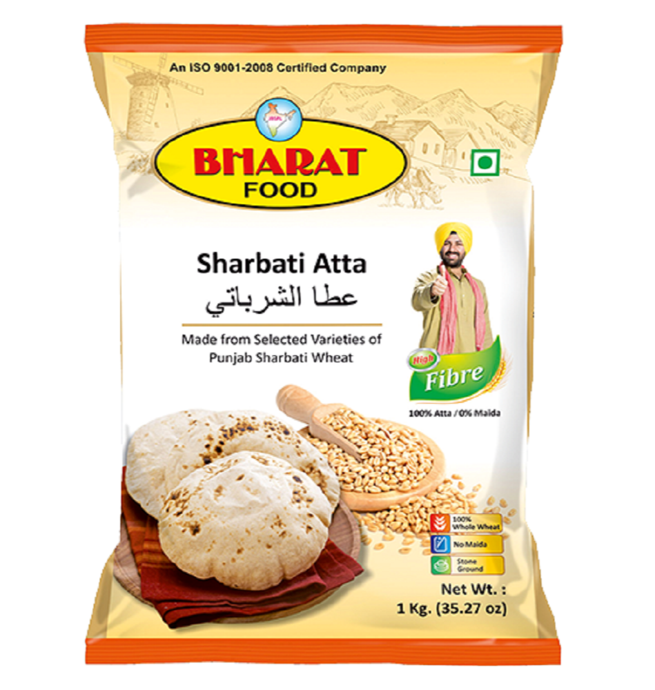 Bharat Masala Punjabi Sharbati Wheat, Packaging Size: 1 Kg, Packaging Type: Packet