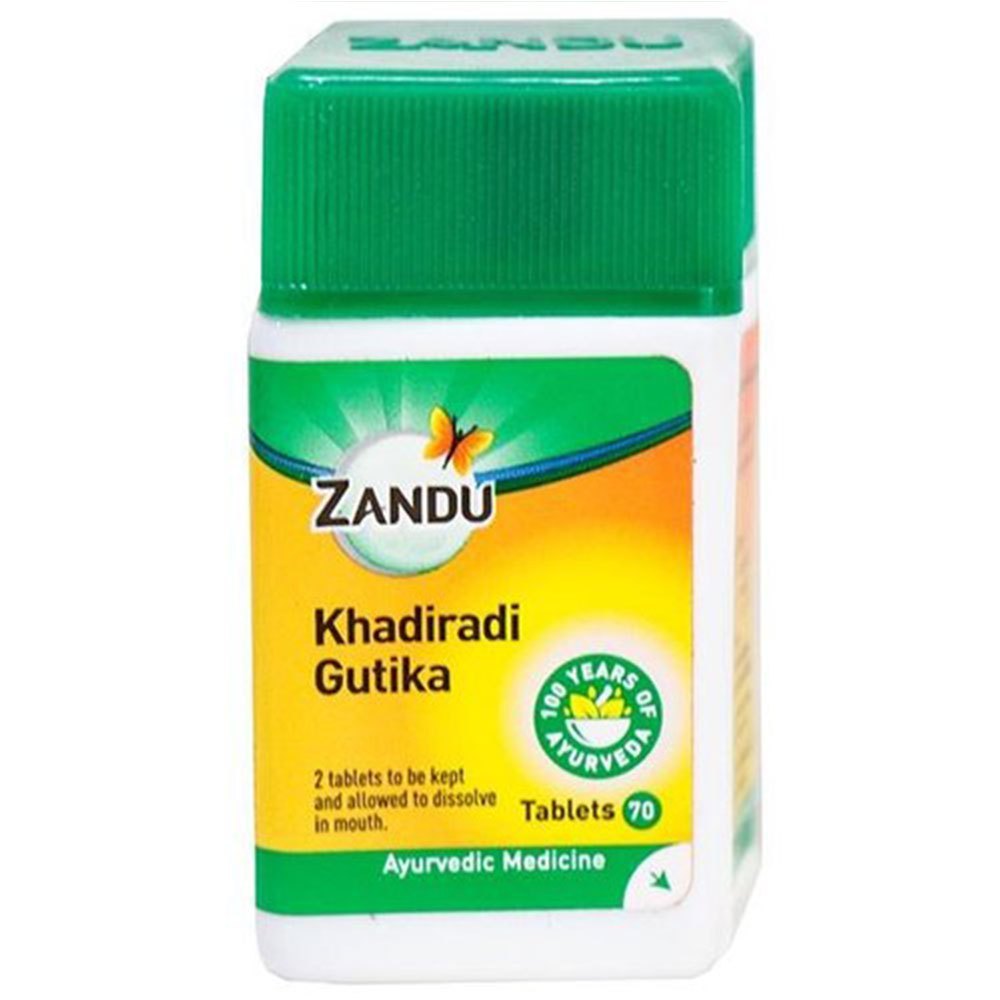 Zandu Khadiradi Gutika, Tablet, Treatment: For Cough