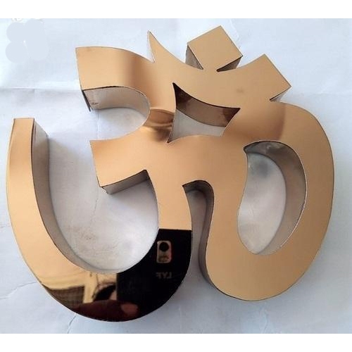 Golden Om Steel Letter