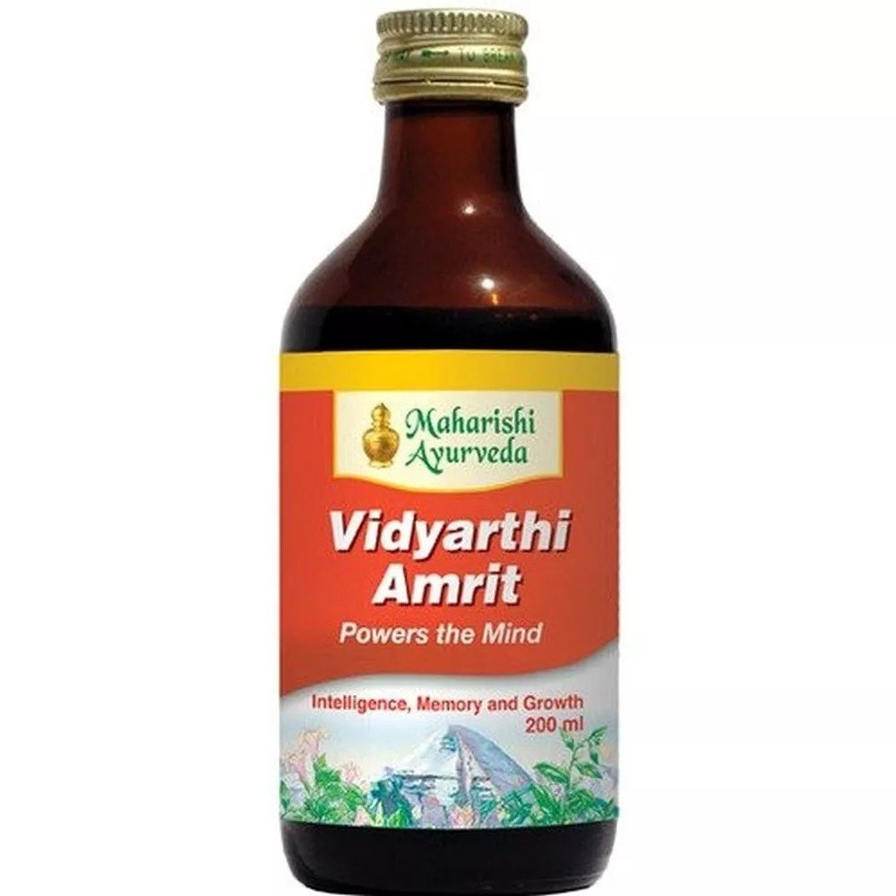 Vidyarthi Amrit Syrup (Maharishi Ayurveda), Packaging Type: Glass Bottle