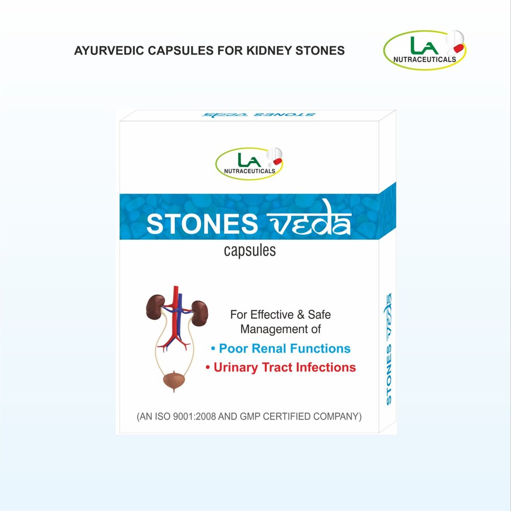 STONE VEDA CAPSULES ( FOR URINARY TRACT INFECTION), For Kidney Stones, Grade Standard: Medicine Grade