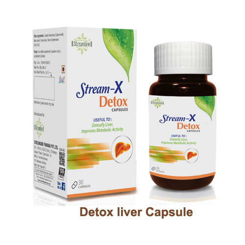 Detox Liver Capsule, Streamline Pharma Pvt Ltd, Packaging Type: Bottle