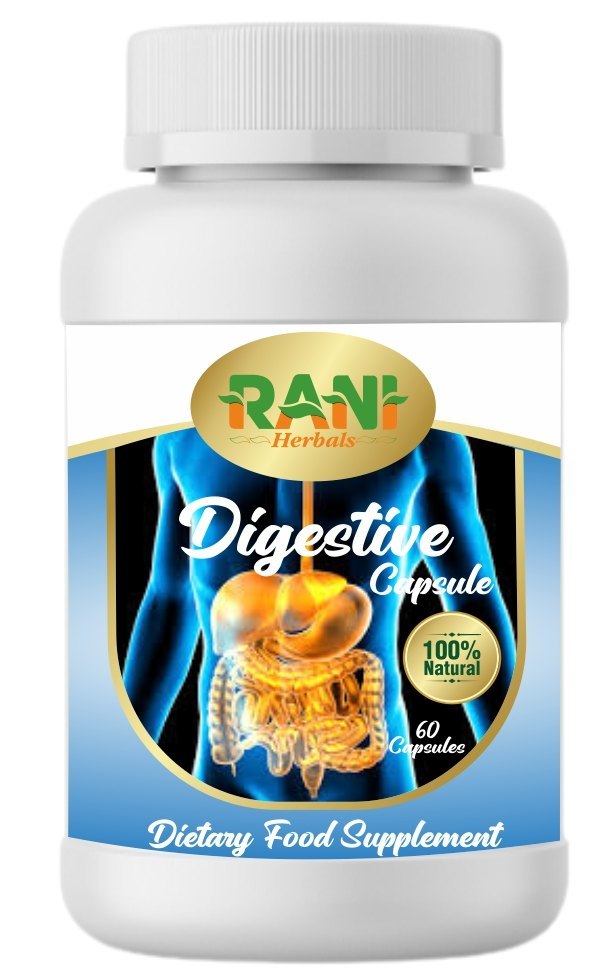 Herbal Digestive Capsule, Rani Herbals, 6o Capsules