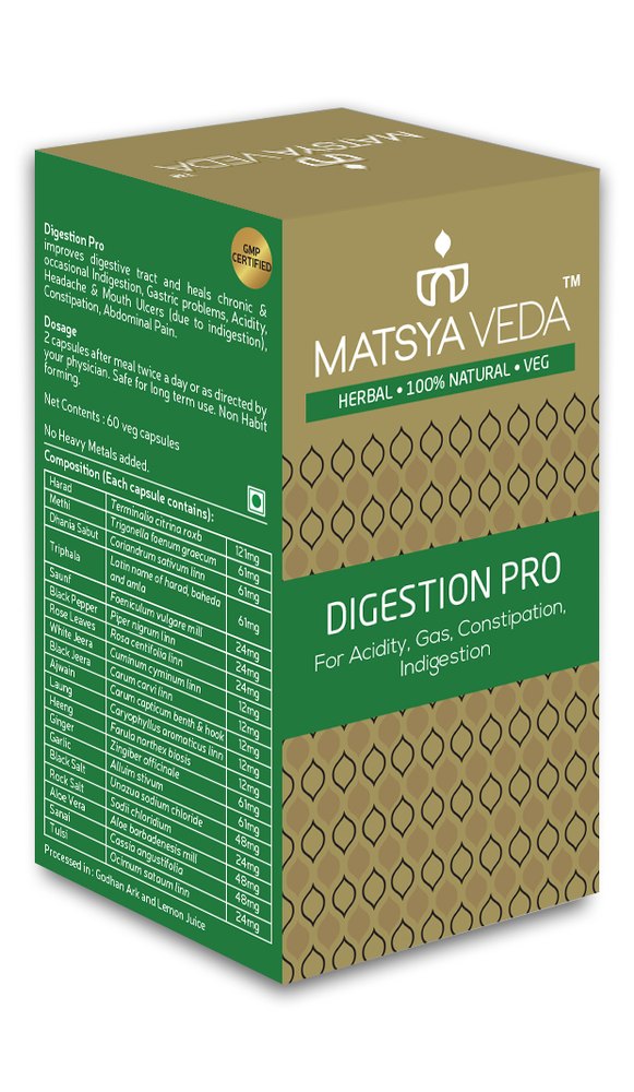 Digestion Pro Capsule, Packaging Type: Bottle, Packaging Size: 60 Capsules