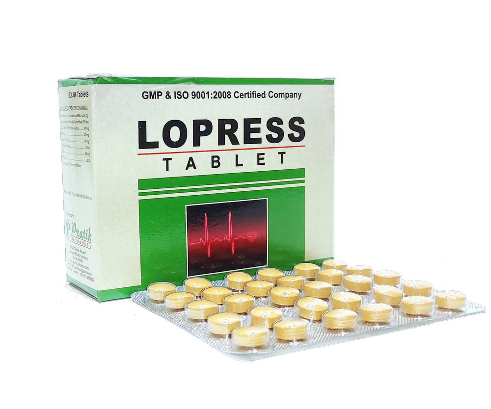 Ayurvedic Herbal Tablet For Control Low BP - Lopress Tablet