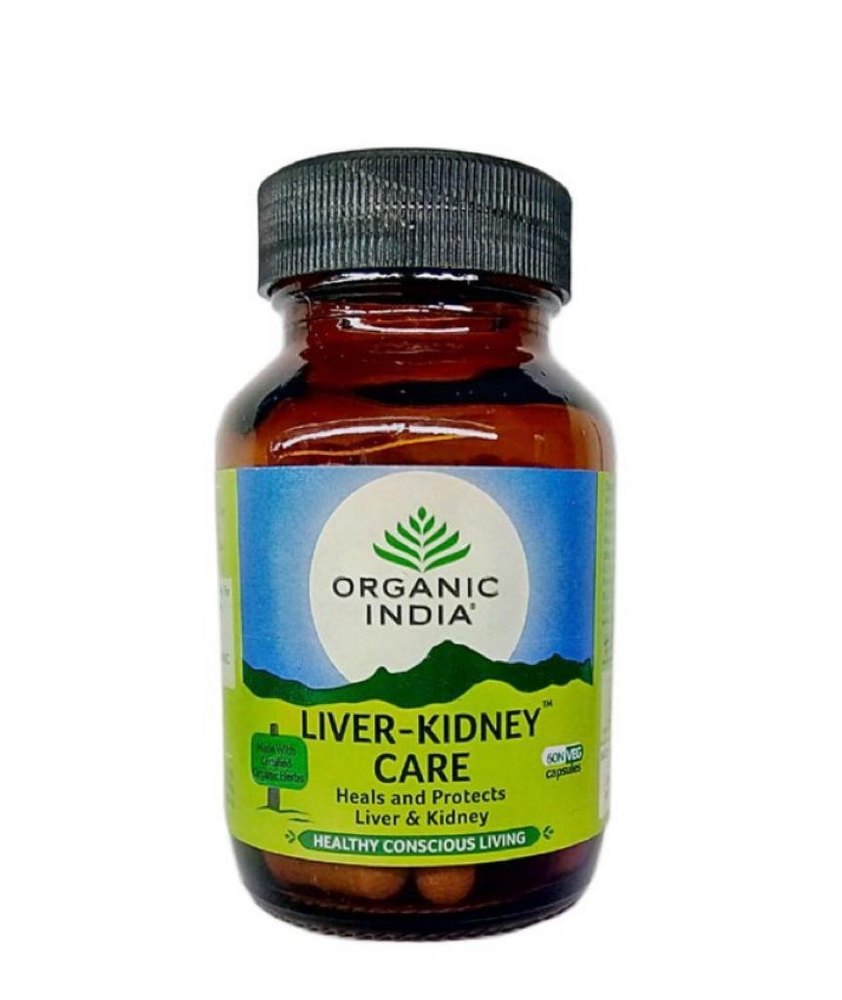 Organic India Liver Kidney Care 60 Capsules For Personal, Packaging Type: Bottle