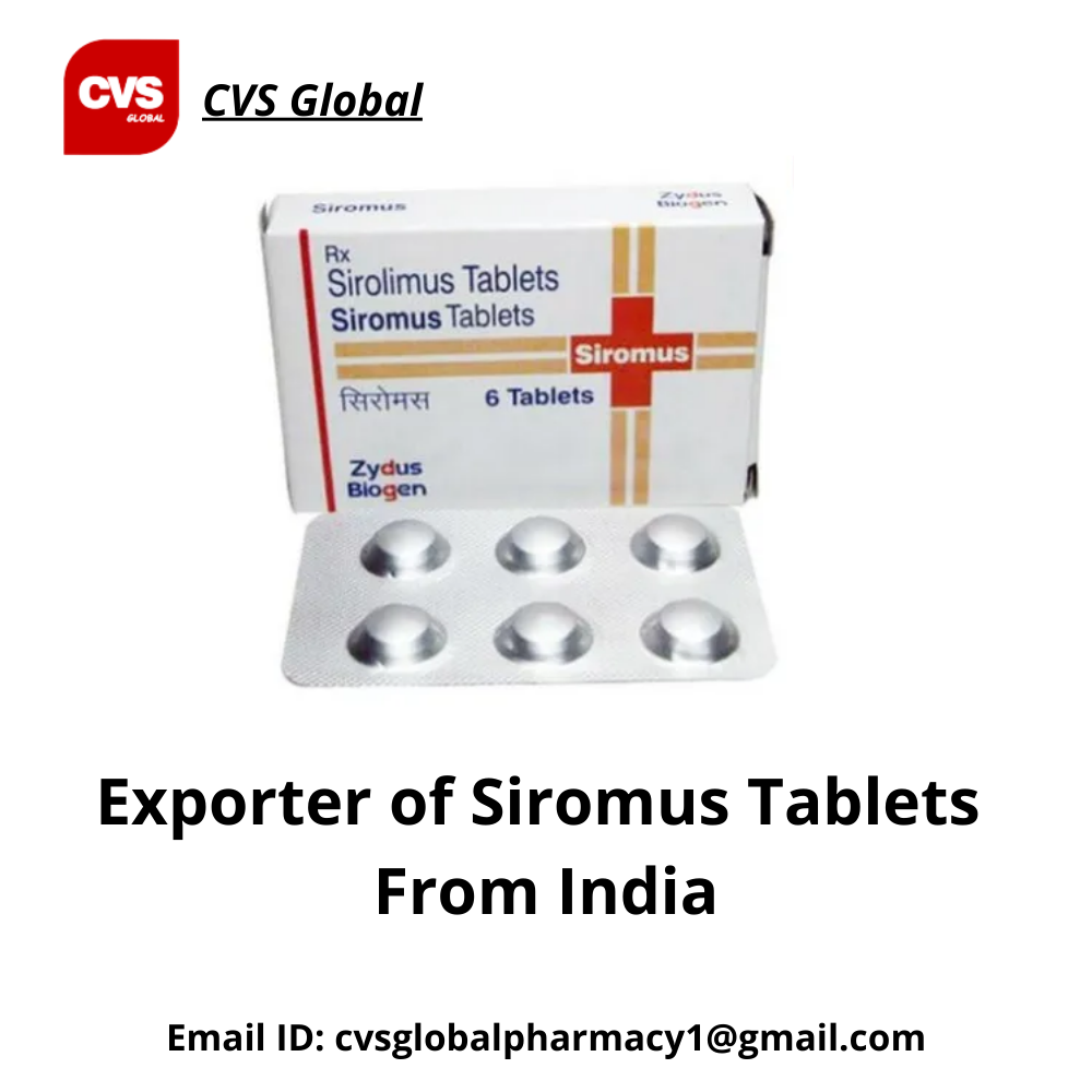 Sirolimus (1mg) Siromus Tablets (Sirolimus), Zydus Biogen, 6 Tablet