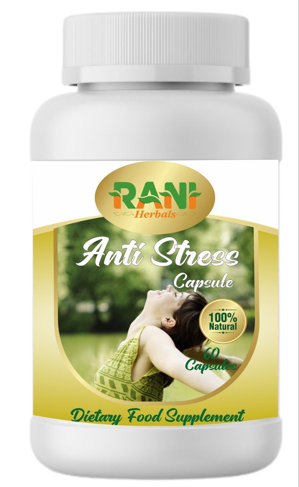 Rani Herbals Herbal Anti Stress Capsules/Tablets, 60 Capsule