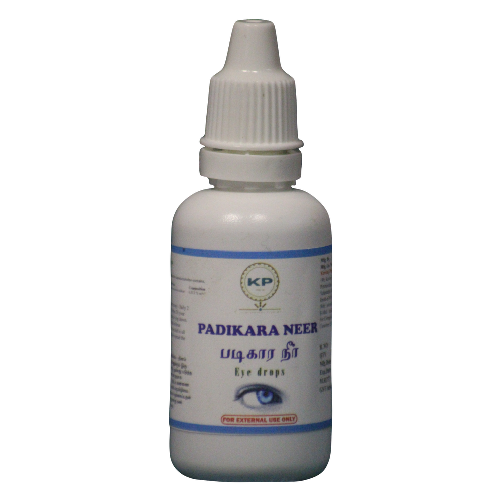 Siddha Eye Drops - Kaviraj Pharmaceuticals Padikara Neer 30ml