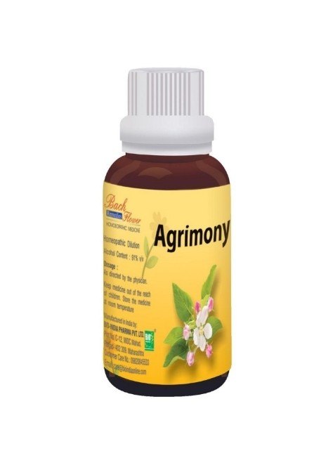 Adult Bach Flower Remedies Agrimony Homeopathic Medicine, For Personal, Packaging Size: 100 Ml