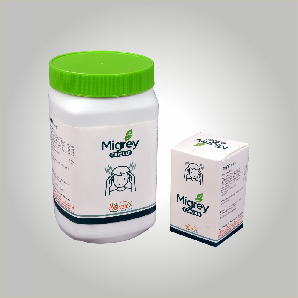 Migrey Capsule Migraine Relieves Medicine