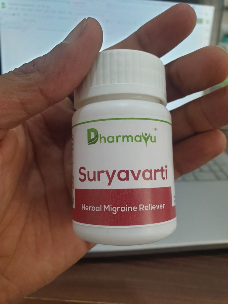 Dharmayu Suryavarti Herbal Migraine Reliever, Dharamvir Ayurveda, Prescription