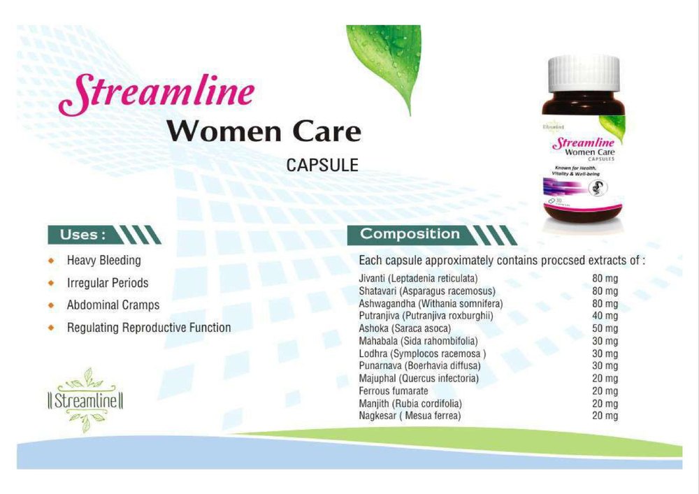 Women Care Capsule, For Healthy Menstrual Cycle, 30 Veg Cap