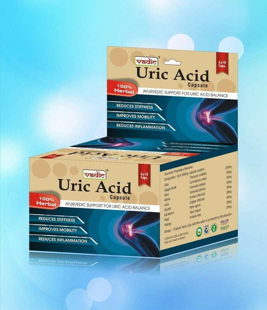 Vadic Uric Acid Capsule, Packaging Type: Bottle