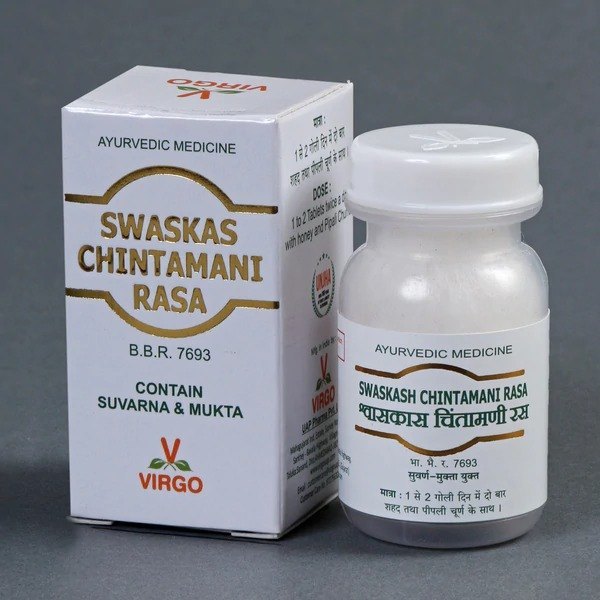 Swasakaschintamani Rasa, For Dyspmoea & Cough, Packaging Size: 10 Tablets