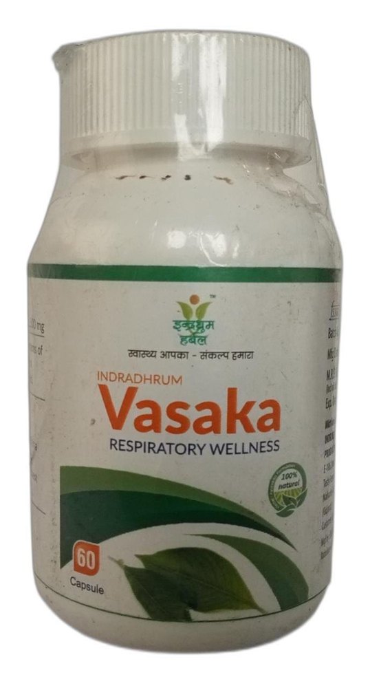 Vasaka Respiratory Wellness Capsule, For Cough & Cold, 60 Capsules