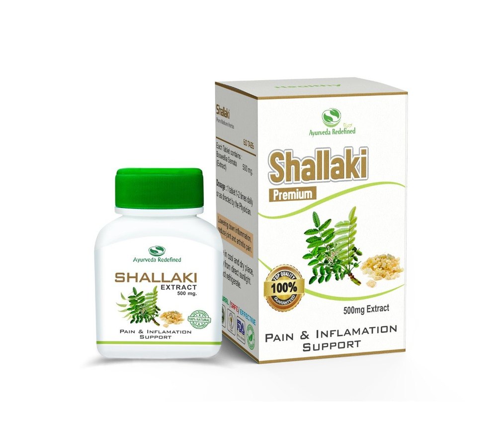 Ayurveda Redefine Shallaki Pain And Inflammation Tablets, Packaging Type: Bottle