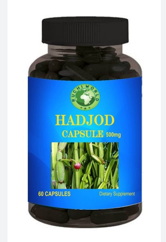 Herbal Hadjod Capsules, Bottled Packaging