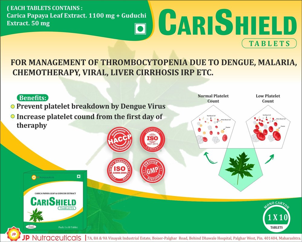 JP Nutraceuticals Tablet CariShield, For Prescription