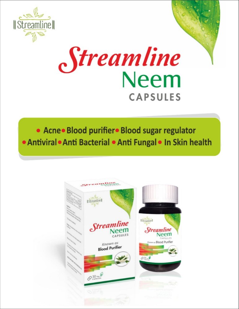 Streamline Neem Capsule, Packaging Type: Plastic Bottles, Non prescription